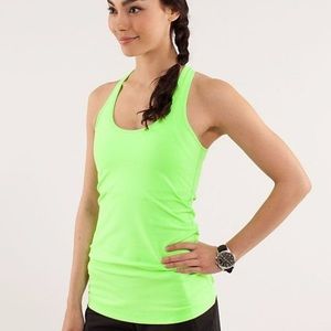 Lululemon Neon Green Cool Racerback Tank